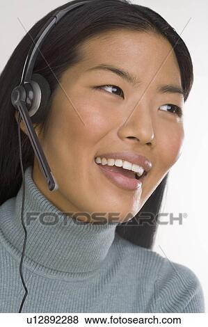 Female customer service representative View Large Photo Image Stock Photo - Female customer service representative. Fotosearch