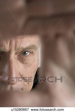Hands framing face of a man View Large Photo Image Stock Photo - Hands framing face of a man. Fotosearch