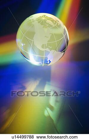 Light passing through a globe View Large Photo Image Stock Photo - Light passing through a globe. Fotosearch
