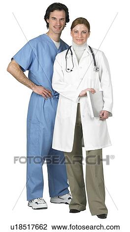 Male and female medical professionals View Large Photo Image Stock Image - Male and female medical professionals. Fotosearch