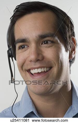 Male customer service representative View Large Photo Image Stock Image - Male customer service representative. Fotosearch