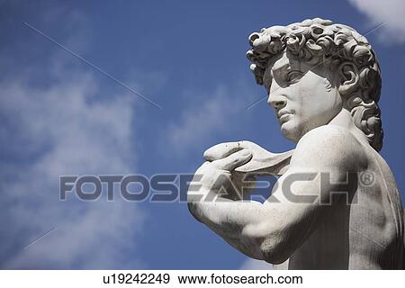 Michelangelo's David in the Piazza della Signoria Florence Italy View Large Photo Image Stock Photo - Michelangelo's David in the Piazza della Signoria Florence Italy. Fotosearch