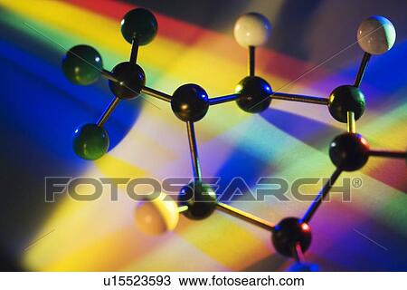 Stock Image - Model of DNA structure. Fotosearch