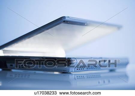 Stock Image - Open laptop computer. Fotosearch