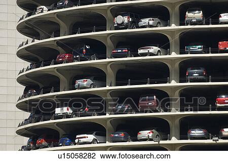 Stock Image - Parking garage Marina City Chicago Illinois USA. Fotosearch
