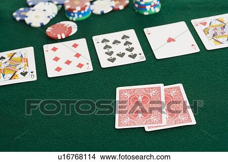 Poker hand and chips View Large Photo Image Picture - Poker hand and chips. Fotosearch