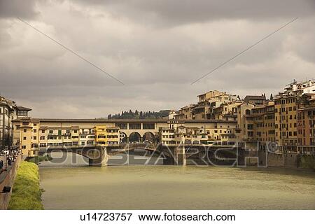Ponte Vecchio Florence Italy View Large Photo Image Stock Photo - Ponte Vecchio Florence Italy. Fotosearch