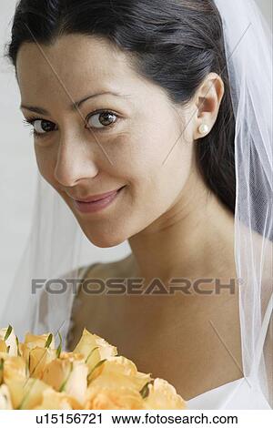 Portrait of a bride View Large Photo Image Stock Image - Portrait of a bride. Fotosearch