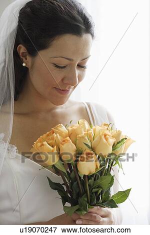Stock Photo - Portrait of a bride. Fotosearch