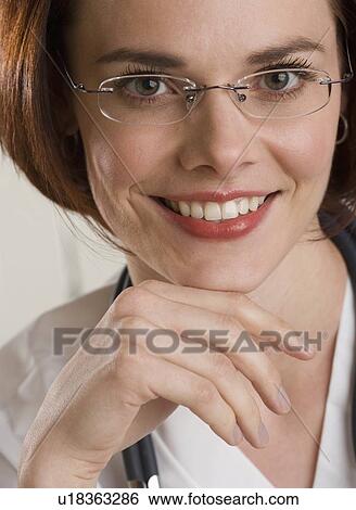 Portrait of a female medical worker View Large Photo Image Stock Photograph - Portrait of a female medical worker. Fotosearch