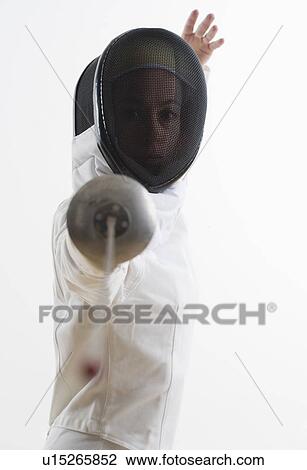 Portrait of a fencer View Large Photo Image Stock Image - Portrait of a fencer. Fotosearch
