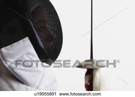 Portrait of a fencer View Large Photo Image Stock Image - Portrait of a fencer. Fotosearch