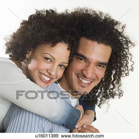 Stock Photo - Portrait of a happy couple. Fotosearch