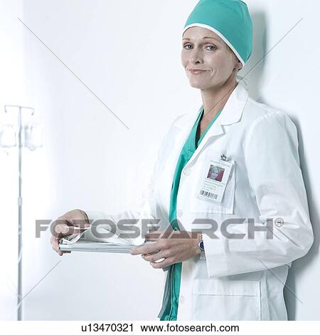 Stock Image - Portrait of a healthcare provider. Fotosearch