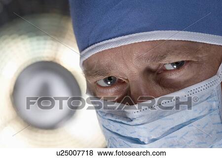Stock Photo - Portrait of a surgeon. Fotosearch