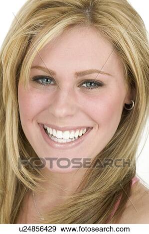 Portrait of a young woman View Large Photo Image Stock Photo - Portrait of a young woman. Fotosearch