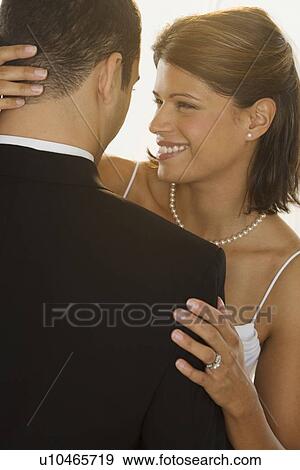 Stock Photo - Portrait of bride and groom. Fotosearch