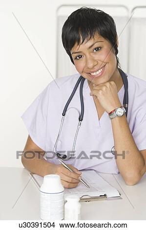 Portrait of female health practitioner View Large Photo Image Picture - Portrait of female health practitioner. Fotosearch