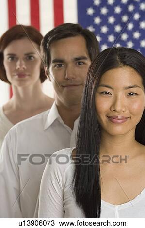 Portrait of three Americans View Large Photo Image Stock Image - Portrait of three Americans. Fotosearch