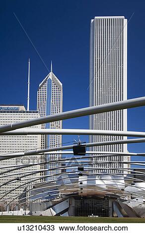 Pritzker Pavilion at Millennium Park Chicago Illinois USA View Large Photo Image Stock Image - Pritzker Pavilion at Millennium Park Chicago Illinois USA. Fotosearch