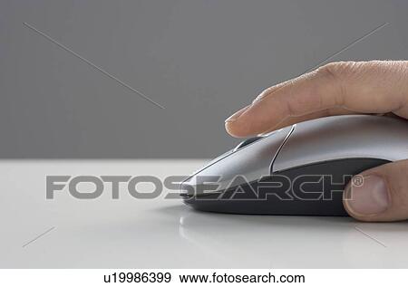 Profile of hand on mouse View Large Photo Image Stock Photo - Profile of hand on mouse. Fotosearch