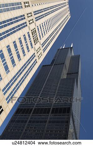 Picture - Sears Tower in Chicago Illinois USA. Fotosearch