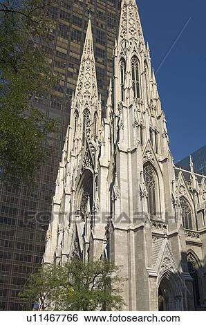 St Patricks Cathedral New York NY View Large Photo Image Stock Photograph - St Patricks Cathedral New York NY. Fotosearch