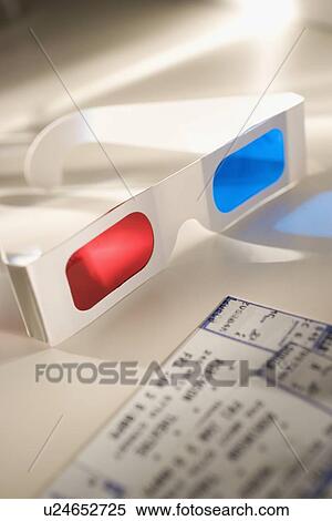 Still life of 3-D glasses and movies tickets View Large Photo Image Stock Photography - Still life of 3-D glasses and movies tickets. Fotosearch