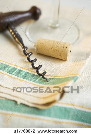 Stock Image - Still life of a corkscrew. Fotosearch
