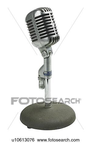 Stock Photograph - Still life of a microphone. Fotosearch