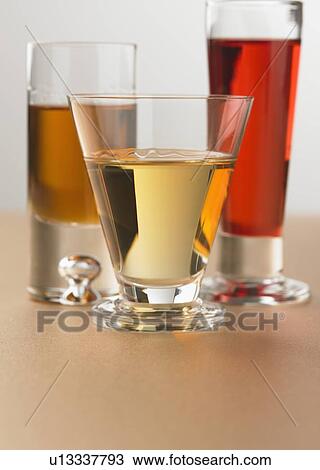 Stock Image - Still life of beverages. Fotosearch