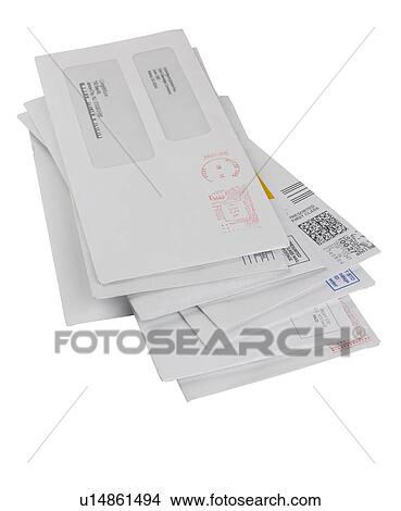 Still life of bills and letters View Large Photo Image Picture - Still life of bills and letters. Fotosearch
