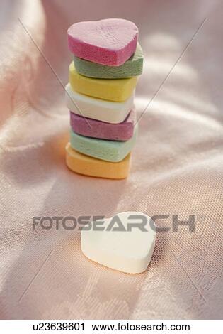 Still life of candied hearts View Large Photo Image Stock Image - Still life of candied hearts. Fotosearch