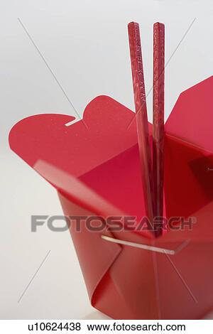 Stock Photo - Still life of Chinese carryout container. Fotosearch