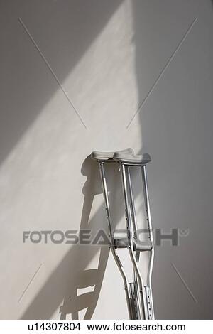 Still life of crutches View Large Photo Image Picture - Still life of crutches. Fotosearch