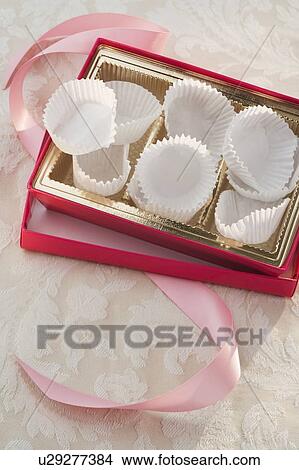 Still life of empty box of chocolates View Large Photo Image Picture - Still life of empty box of chocolates. Fotosearch