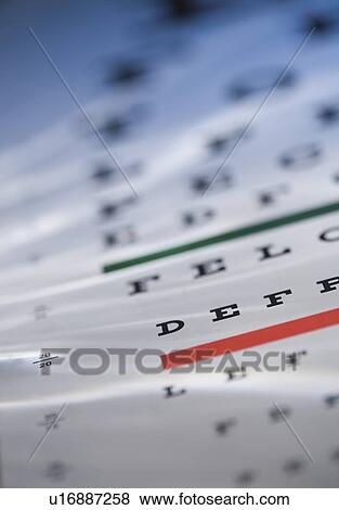 Still life of eye chart View Large Photo Image Stock Photo - Still life of eye chart. Fotosearch