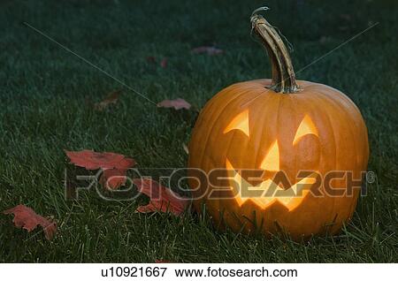 Stock Photo - Still life of jack o lantern. Fotosearch