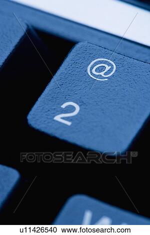 Still life of @ key on keyboard View Large Photo Image Stock Image - Still life of @ key on keyboard. Fotosearch