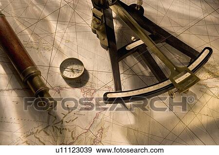 Still life of navigational instruments View Large Photo Image Stock Photo - Still life of navigational instruments. Fotosearch