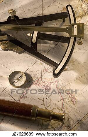 Still life of navigational instruments View Large Photo Image Stock Photo - Still life of navigational instruments. Fotosearch