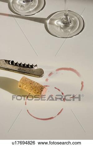 Stock Photograph - Still life of wine stains. Fotosearch