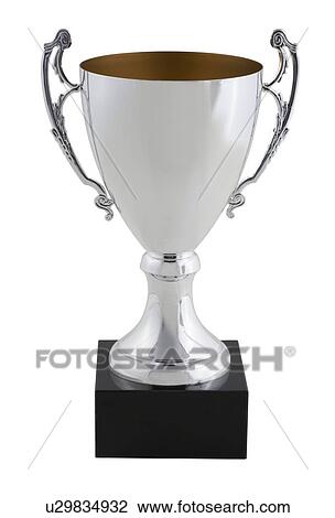 Stock Image - Trophy with ornate handles. Fotosearch