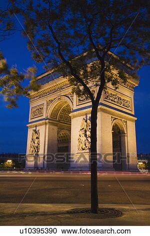 Stock Image - Arc de Triomphe in Paris. Fotosearch
