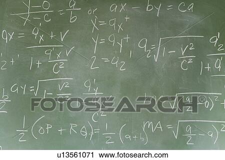 Blackboard with math equations View Large Photo Image Stock Image - Blackboard with math equations. Fotosearch