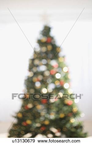 Blurry shot of Christmas tree View Large Photo Image Stock Photo - Blurry shot of Christmas tree. Fotosearch