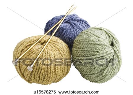 Bundles of yarn and knitting needles View Large Photo Image Stock Photography - Bundles of yarn and knitting needles. Fotosearch