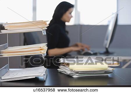 Businesswoman typing on computer View Large Photo Image Stock Photo - Businesswoman typing on computer. Fotosearch