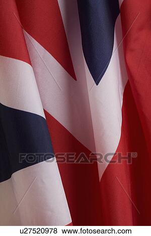 Stock Photo - Close up of British flag. Fotosearch