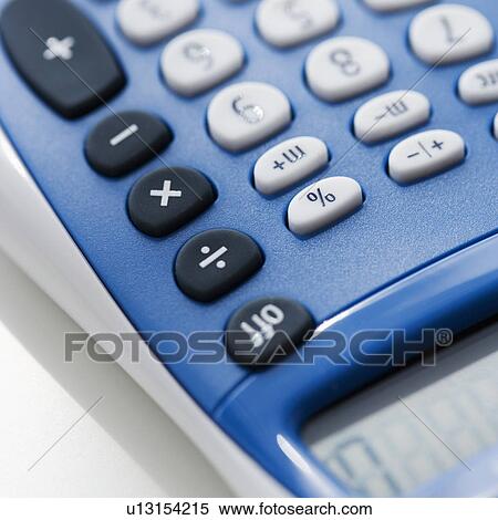 Stock Photography - Close up of calculator. Fotosearch